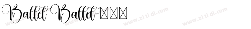 Ballet Ballet字体转换